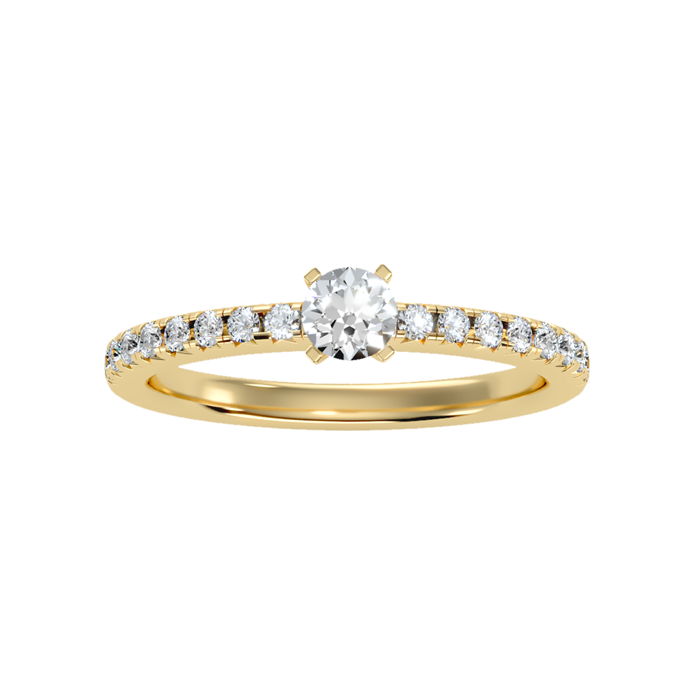 Eccentric Solitaire Ring - Ten