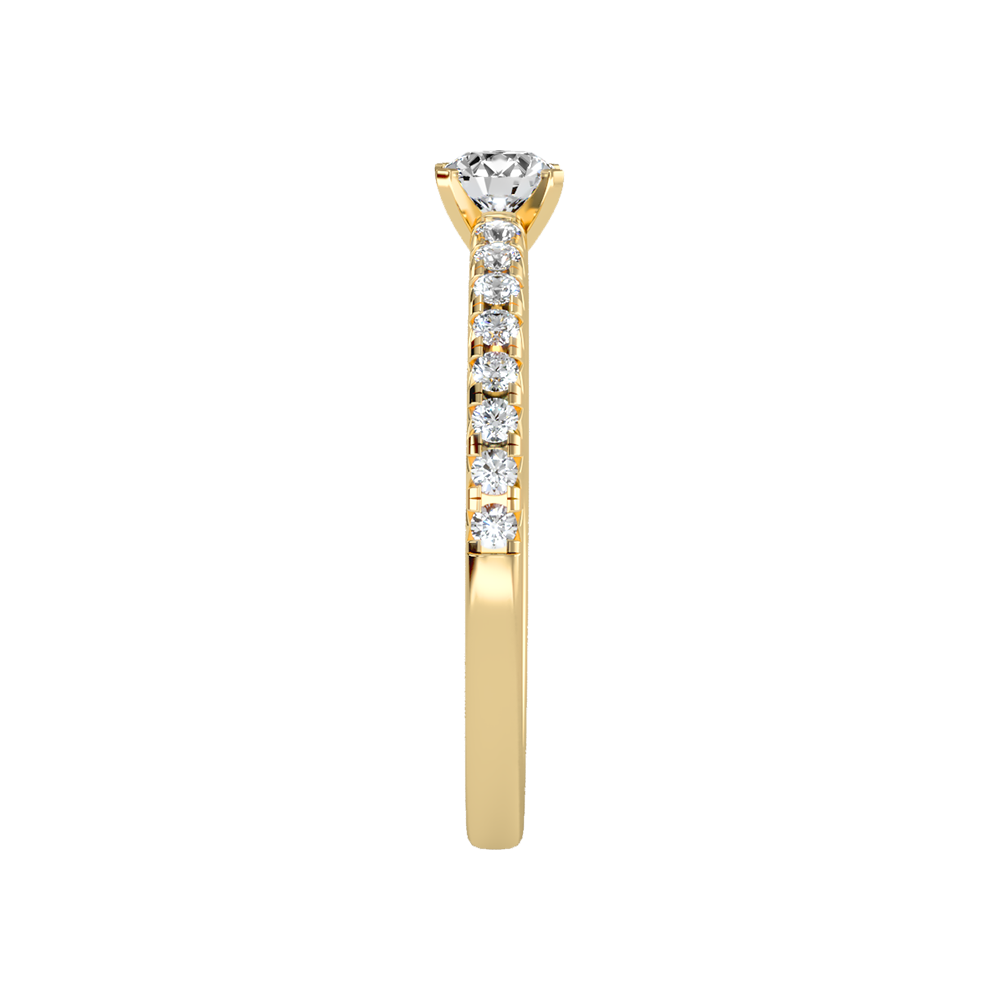 Eccentric Solitaire Ring - Eleven