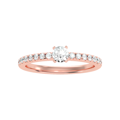 Eccentric Solitaire Ring - Three