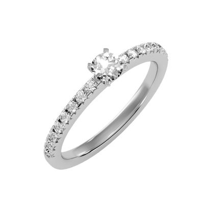 Eccentric Solitaire Ring - Five