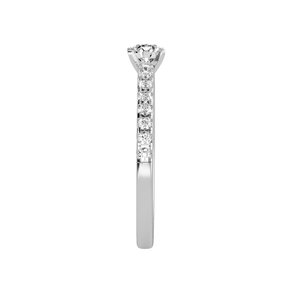 Eccentric Solitaire Ring - Seven