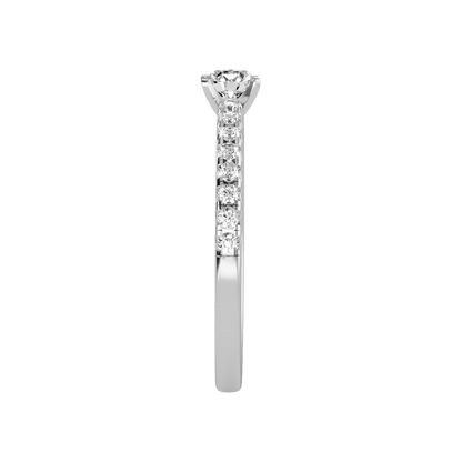Eccentric Solitaire Ring - Seven