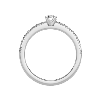 Eccentric Solitaire Ring - Eight