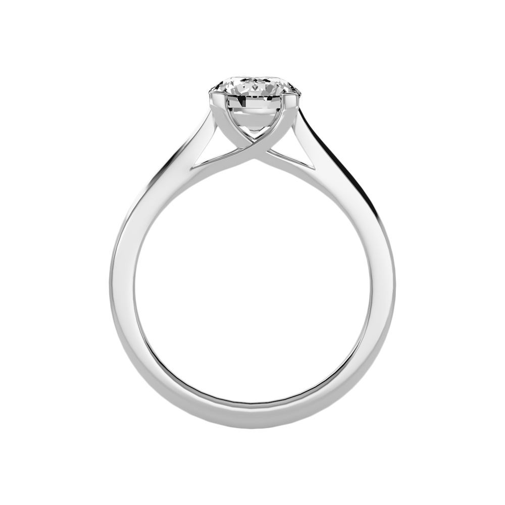 Ecele Classic Solitaire Ring In 925 Sterling Silver - Nine