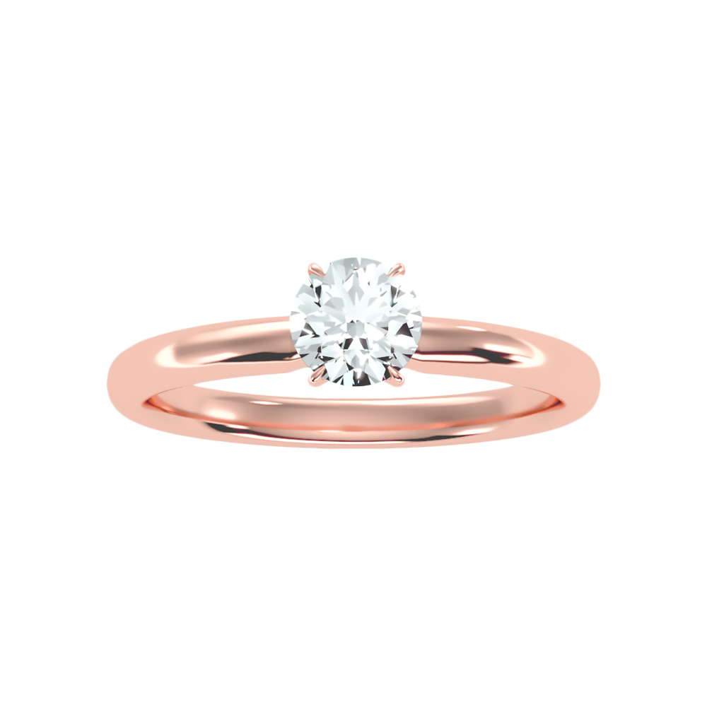Eclatant Classic Solitaire Ring In 925 Sterling Silver - Eleven