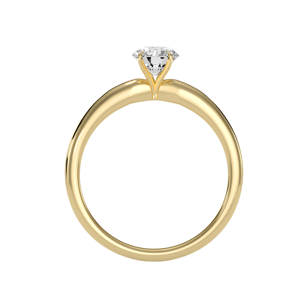 Eclatant Classic Solitaire Ring In 925 Sterling Silver - Two
