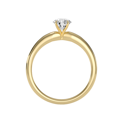 Eclatant Classic Solitaire Ring In 925 Sterling Silver - Two