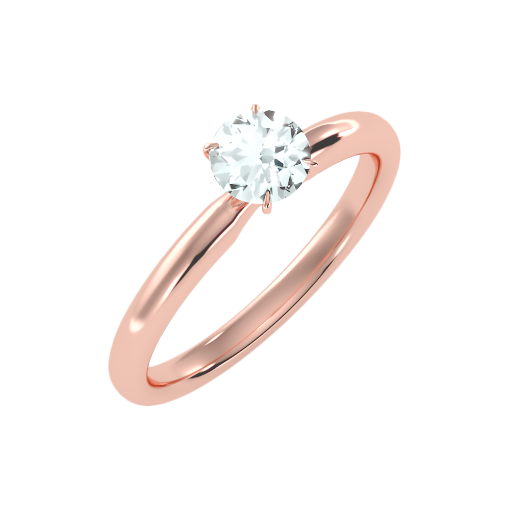 Eclatant Classic Solitaire Ring In 925 Sterling Silver - Nine