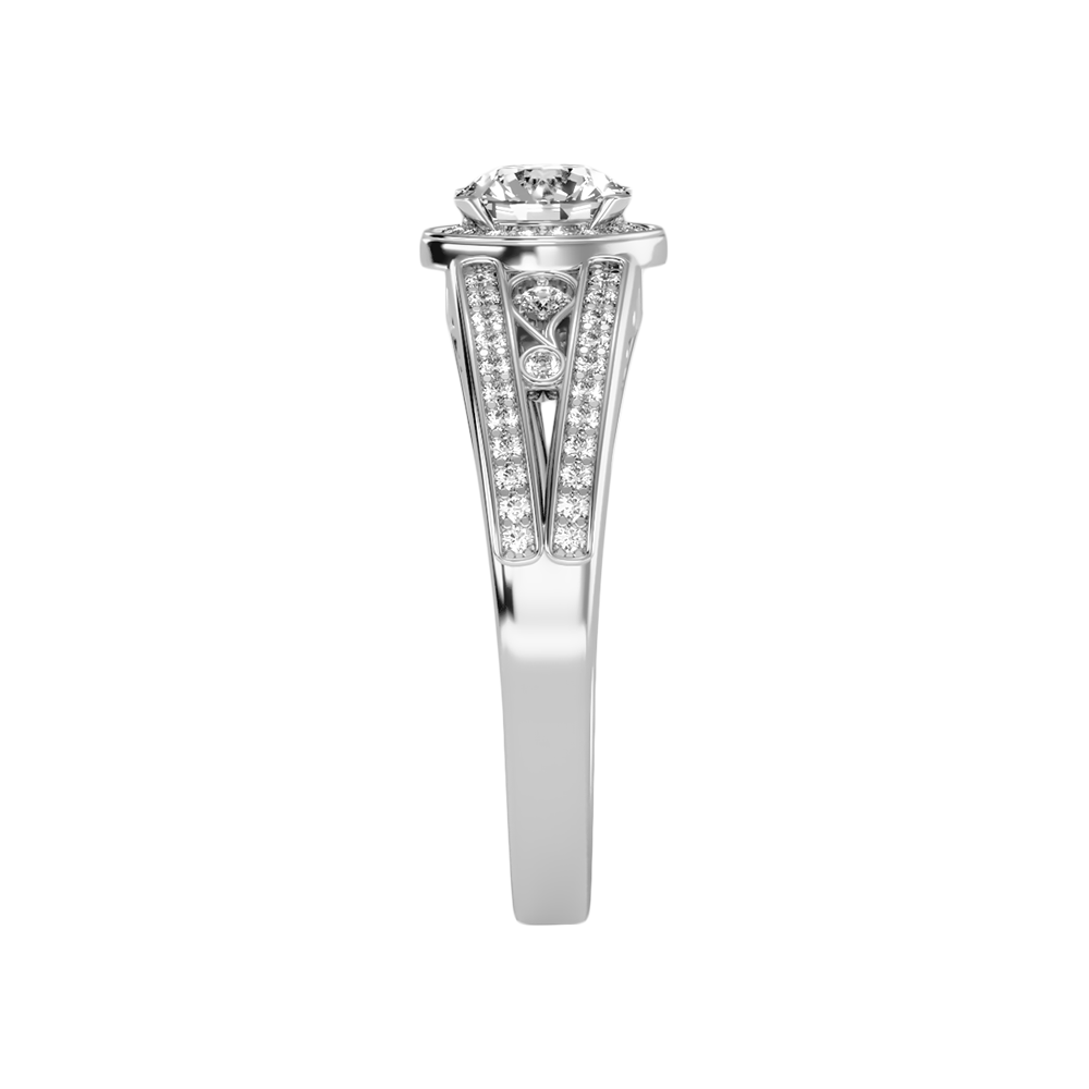Ecstatic Halo Diamond Ring - Seven
