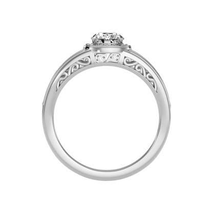 Ecstatic Halo Diamond Ring - Eight