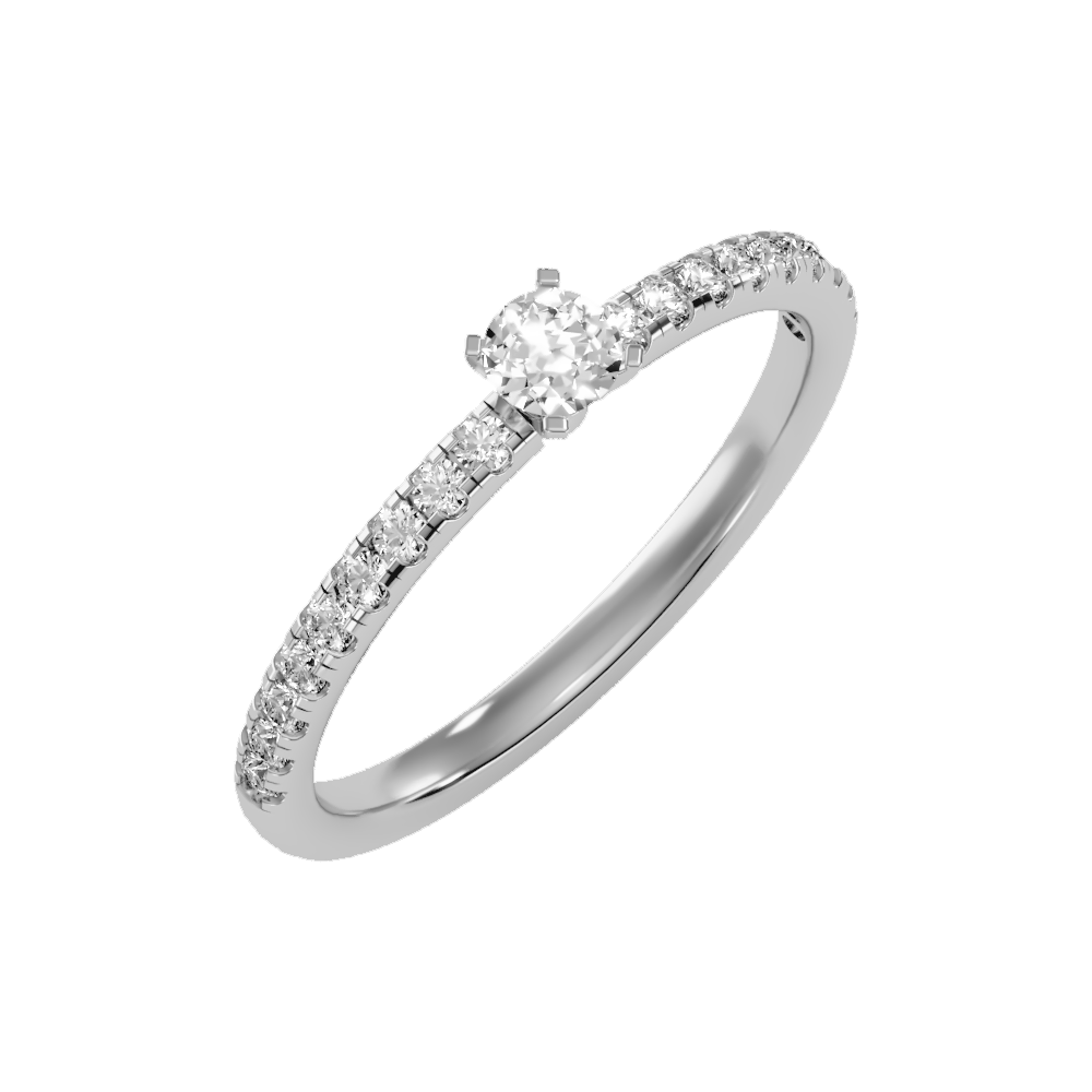 Edition Solitaire Ring In 925 Sterling Silver - One