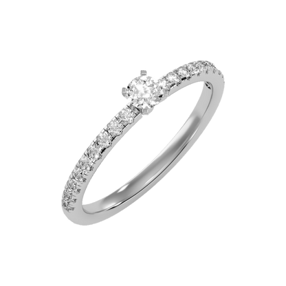 Edition Solitaire Ring In 925 Sterling Silver - One