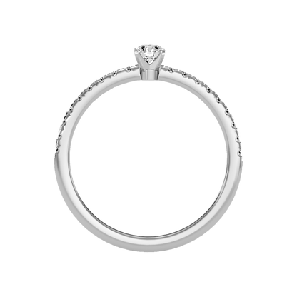 Edition Solitaire Ring In 925 Sterling Silver - Two
