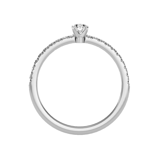 Edition Solitaire Ring In 925 Sterling Silver - Two