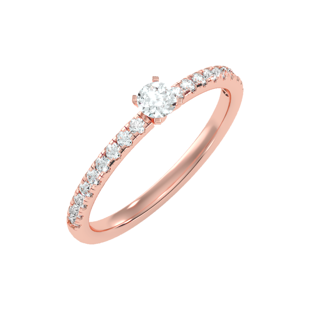 Edition Solitaire Ring In 925 Sterling Silver - Four