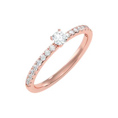 Edition Solitaire Ring In 925 Sterling Silver - Four