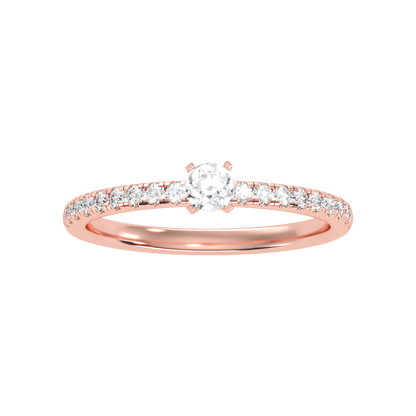 Edition Solitaire Ring In 925 Sterling Silver - Six