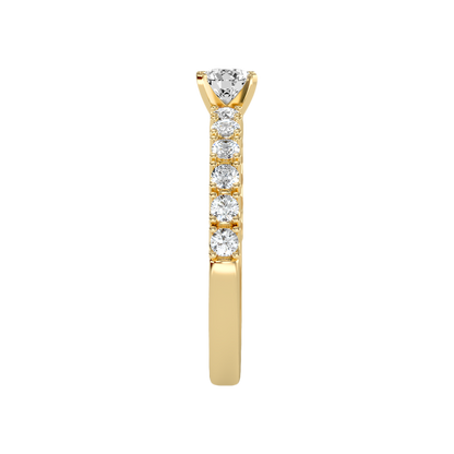 Effective Solitaire Ring In 925 Sterling Silver - Eleven