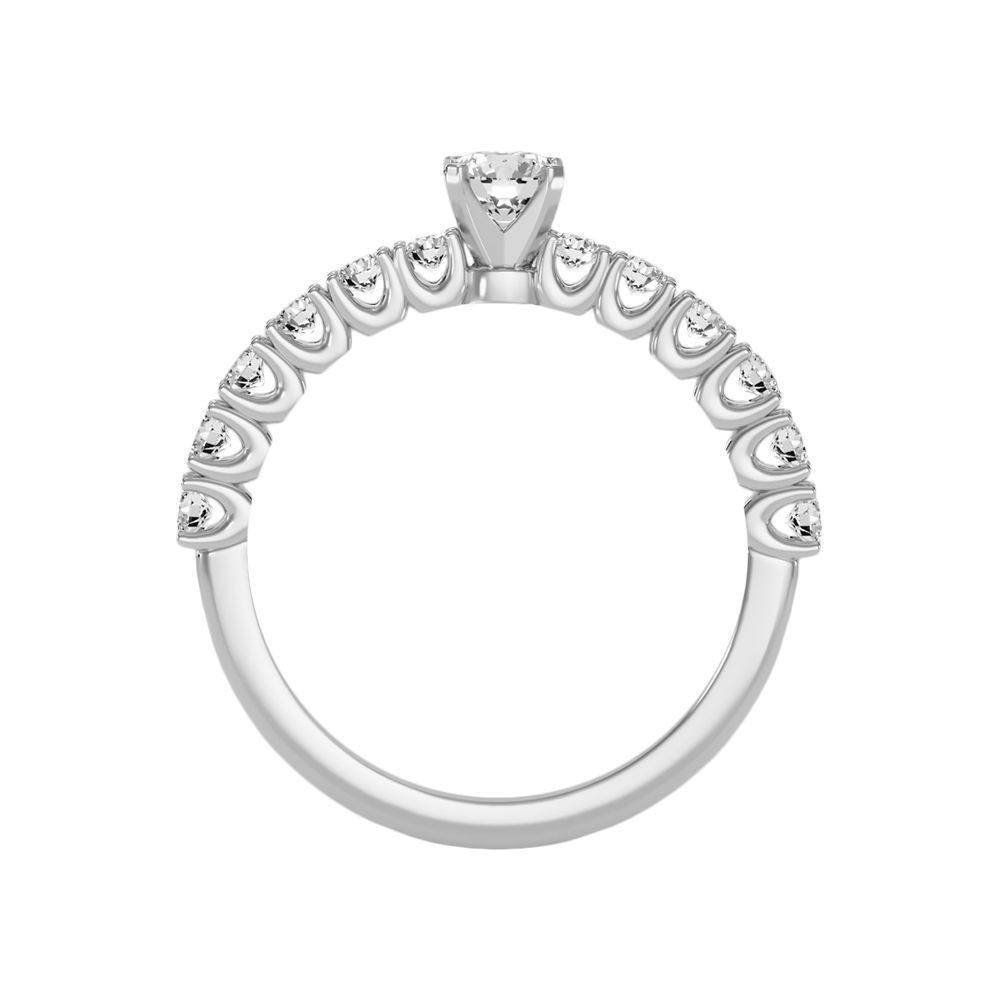 Effective Solitaire Ring In 925 Sterling Silver - Two