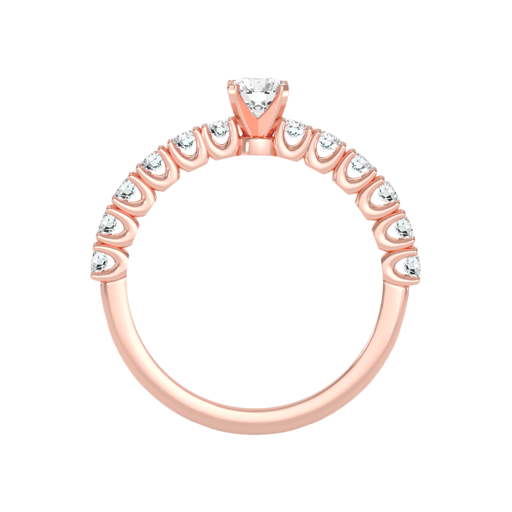 Effective Solitaire Ring In 925 Sterling Silver - Six