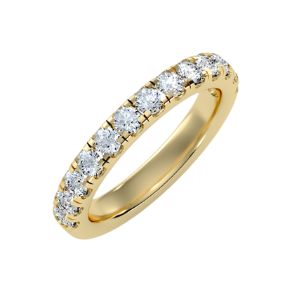 Effervescent Half Eternity Wedding Band - Ten