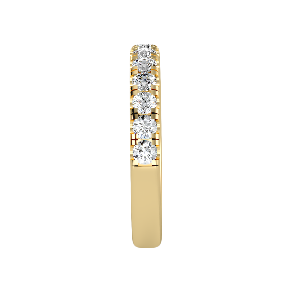 Effervescent Half Eternity Wedding Band - Twelve