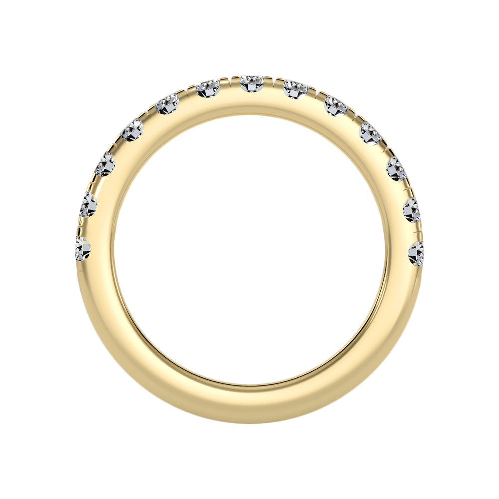 Effervescent Half Eternity Wedding Band - Thirteen