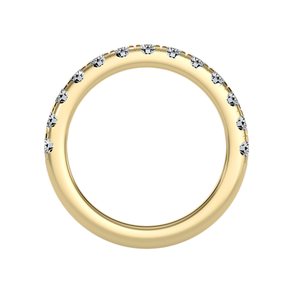 Effervescent Half Eternity Wedding Band - Thirteen