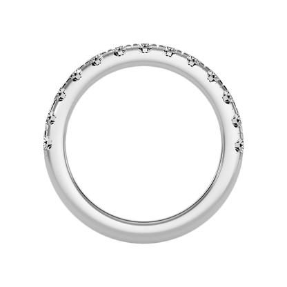 Effervescent Half Eternity Wedding Band - Three
