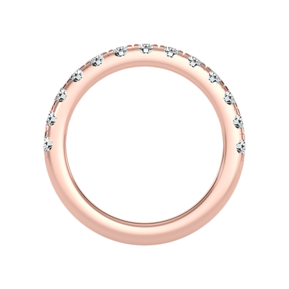 Effervescent Half Eternity Wedding Band - Nine
