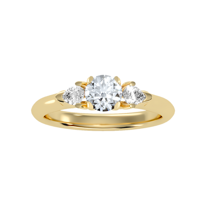 Effer Three Stone Diamond Engagement Ring - Ten