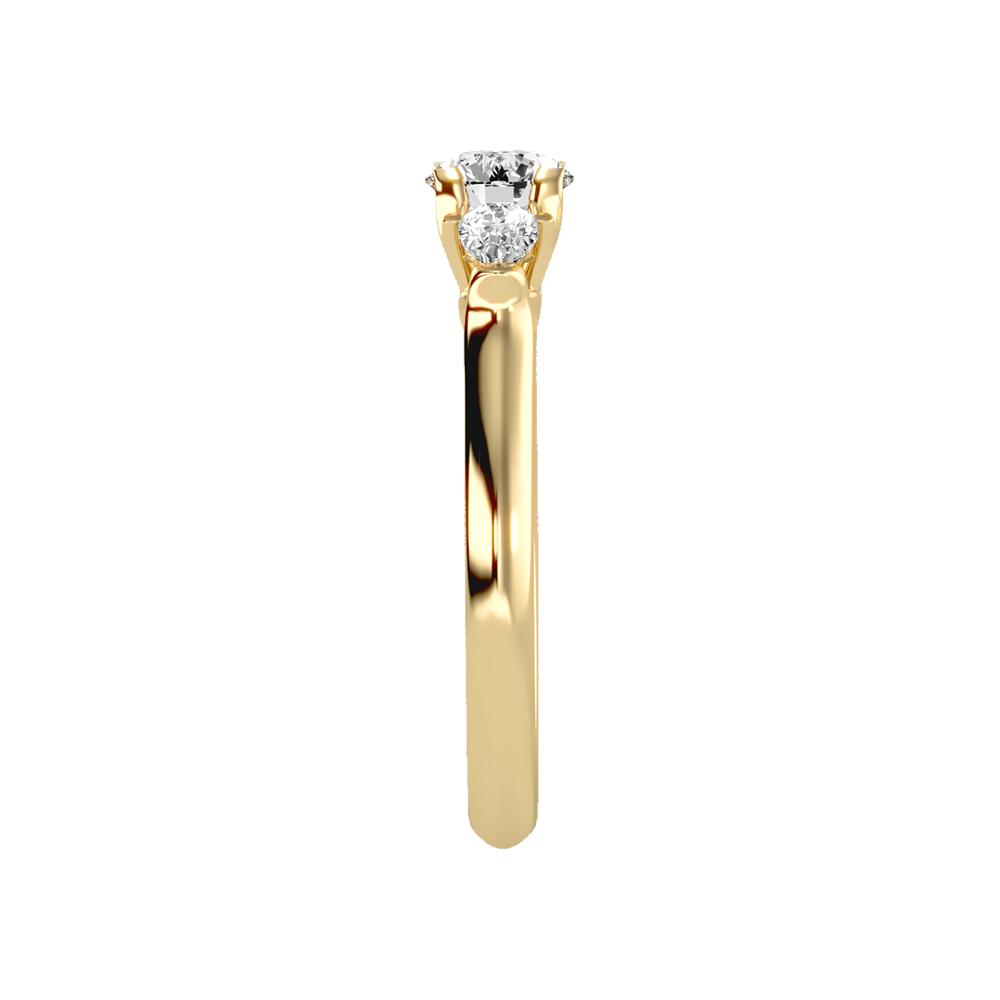 Effer Three Stone Diamond Engagement Ring - Eleven