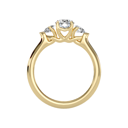 Effer Three Stone Diamond Engagement Ring - Twelve