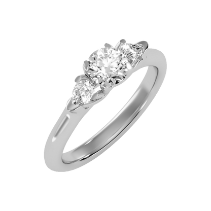 Effer Three Stone Diamond Engagement Ring - Five