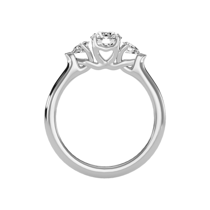 Effer Three Stone Diamond Engagement Ring - Eight