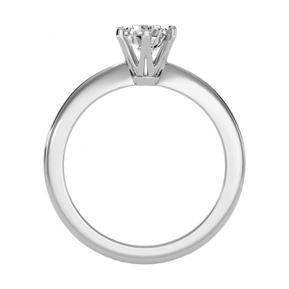 Efficient Solitaire Ring In 925 Sterling Silver - One