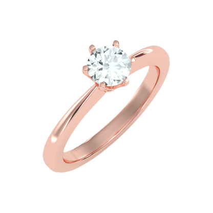 Efficient Solitaire Ring - Ten