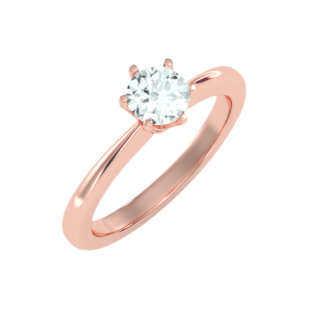 Efficient Solitaire Ring In 925 Sterling Silver - Ten