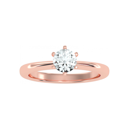 Efficient Solitaire Ring In 925 Sterling Silver - Twelve