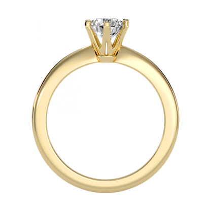 Efficient Solitaire Ring - Five