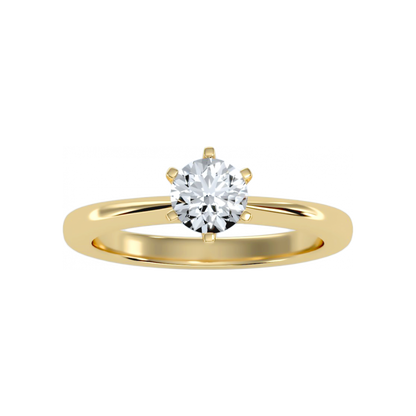 Efficient Solitaire Ring In 925 Sterling Silver - Eight