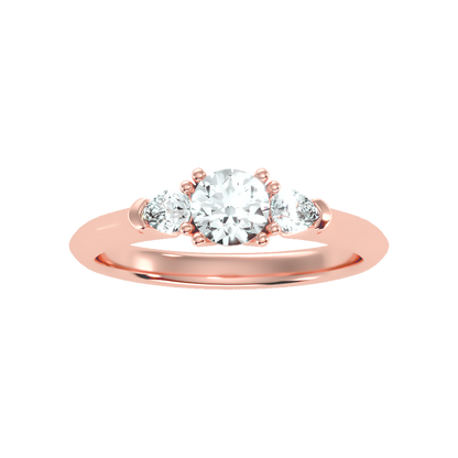 Efflorescence Solitaire Ring In 925 Sterling Silver - Eleven