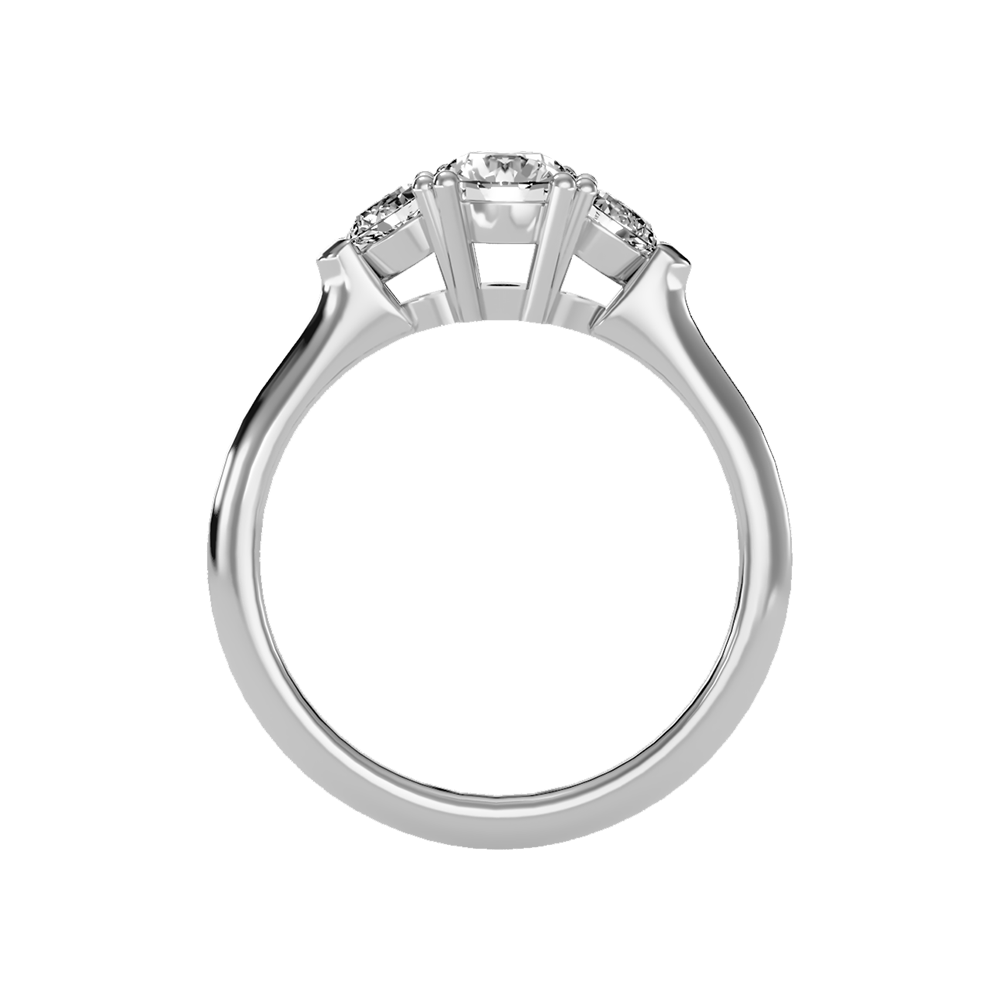 Efflorescence Solitaire Ring In 925 Sterling Silver - Eight