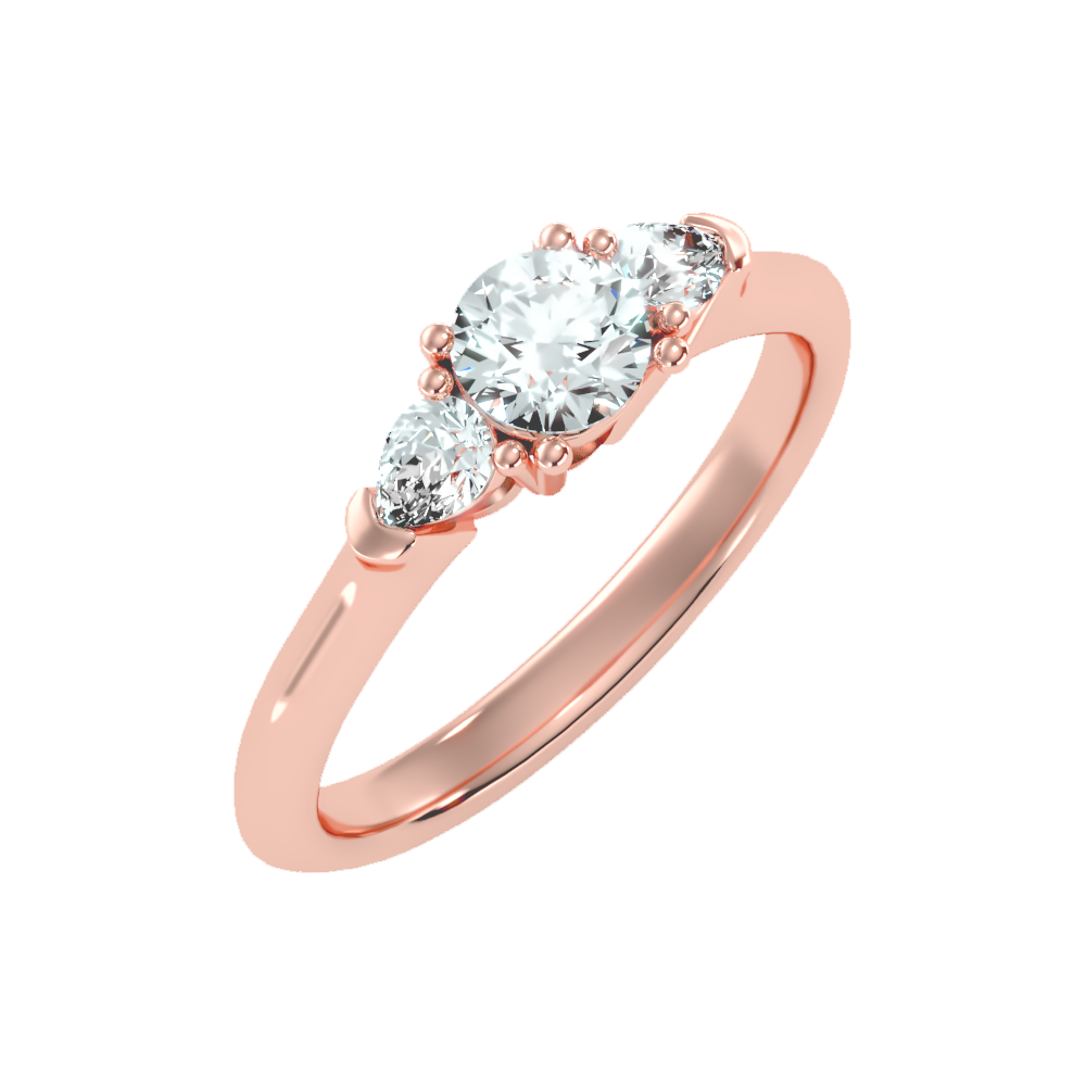 Efflorescence Solitaire Ring In 925 Sterling Silver - Nine