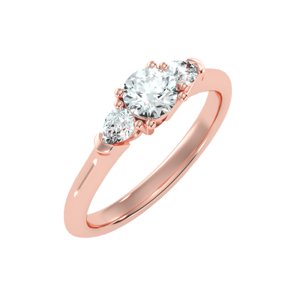 Efflorescence Solitaire Ring - Nine
