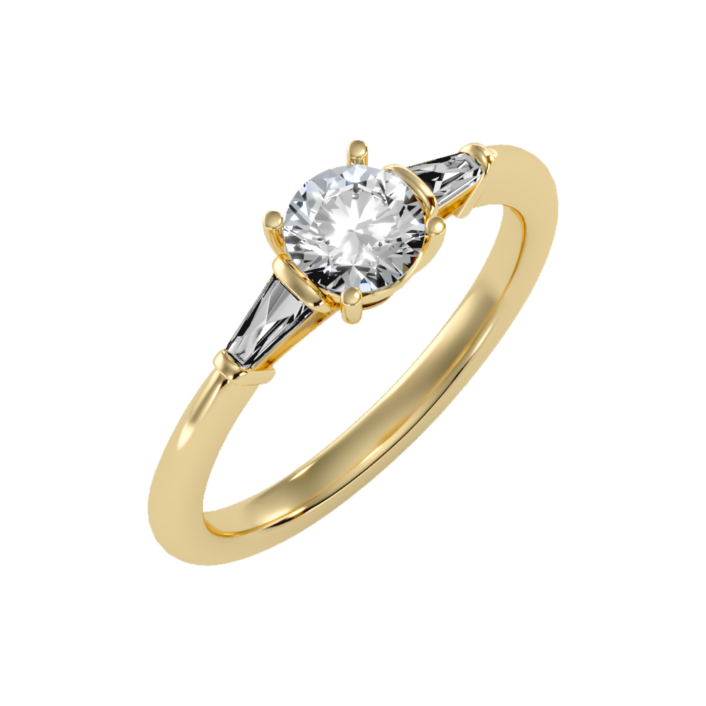 Effulgent Solitaire Ring In 925 Sterling Silver - One