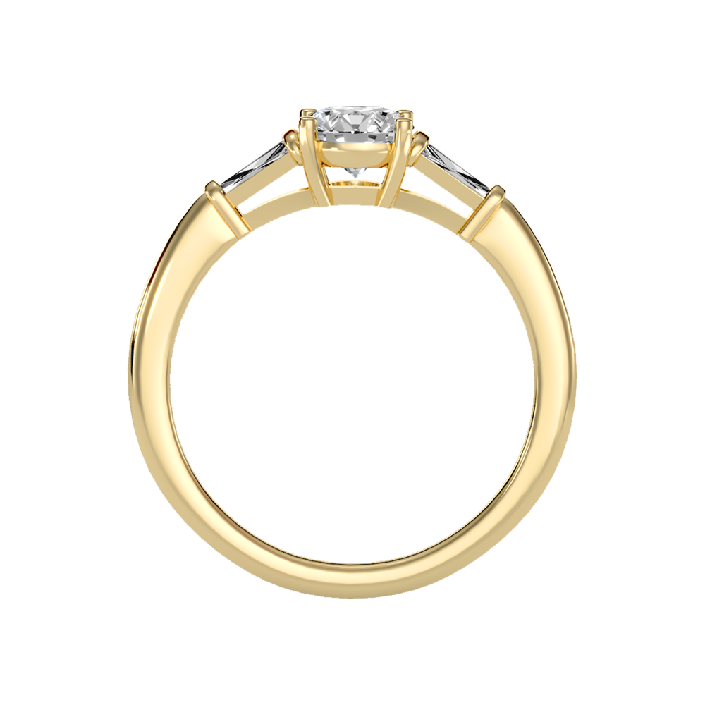 Effulgent Solitaire Ring In 925 Sterling Silver - Three