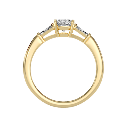 Effulgent Solitaire Ring In 925 Sterling Silver - Three
