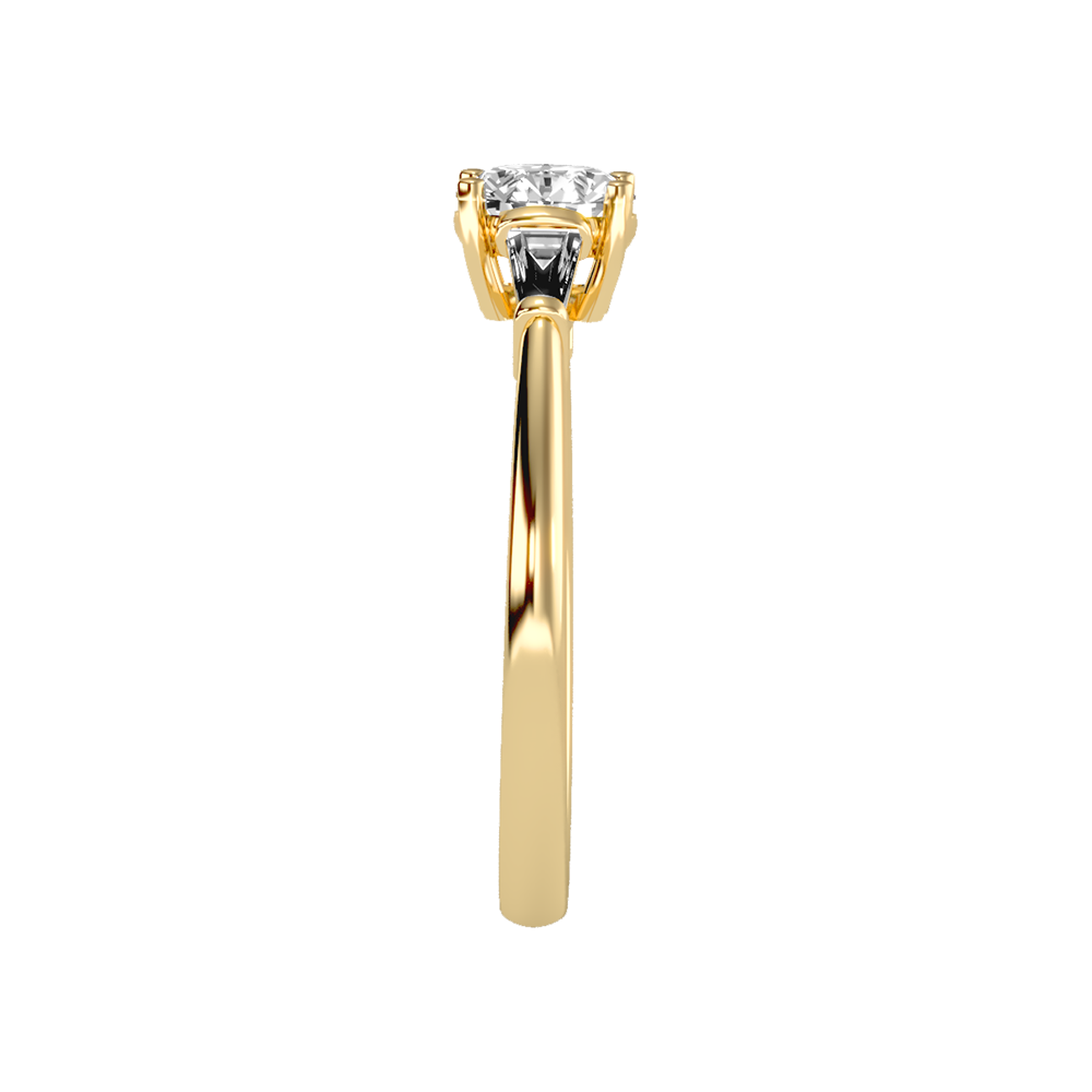 Effulgent Solitaire Ring In 925 Sterling Silver - Four