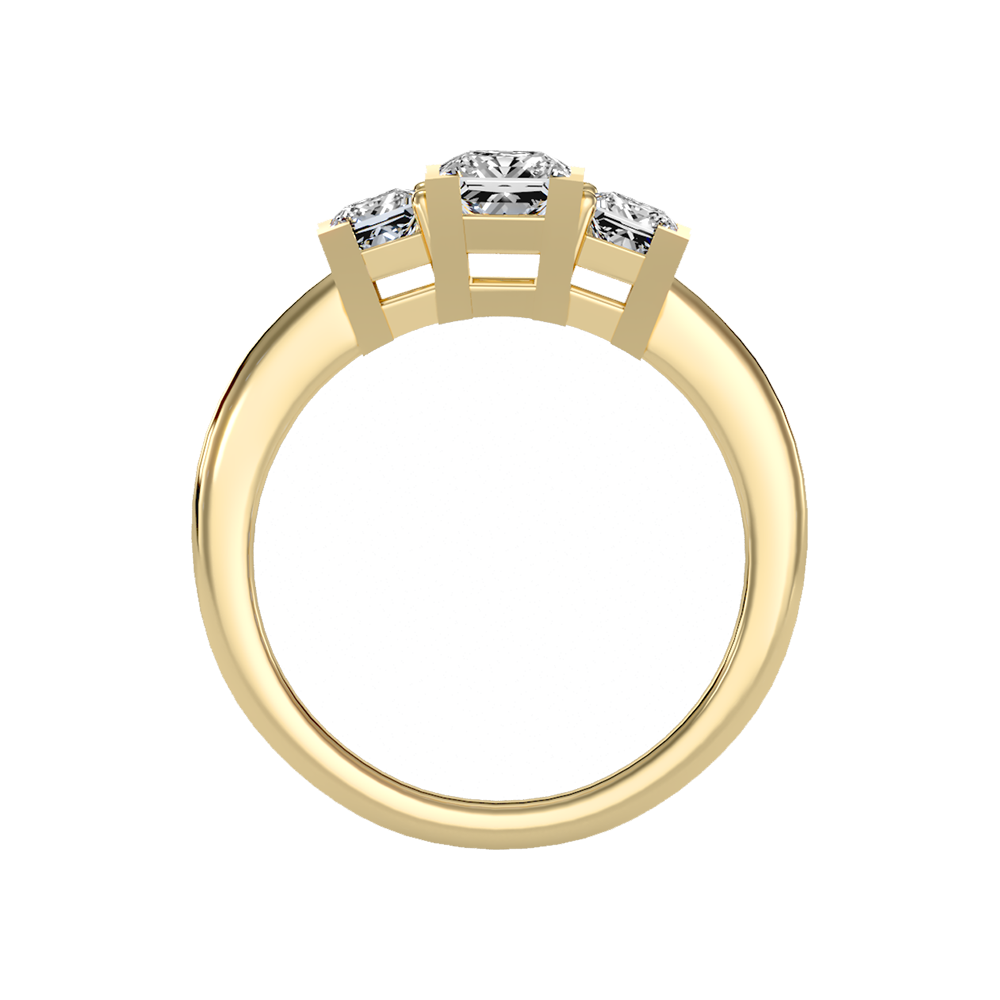 Effulgent Tri Stone Ring - Twelve